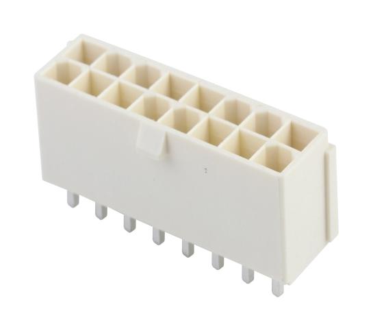 MOLEX 87427-1642.. Pin Header, Power, Wire-to-Board, 4.2 mm, 2 Rows, 16 Contacts, Through Hole Straight