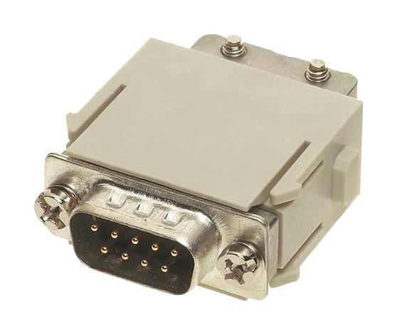 HARTING 09140093001 D Sub Connector, Standard, Plug, Han-Modular, 9 Contacts, DE, Crimp