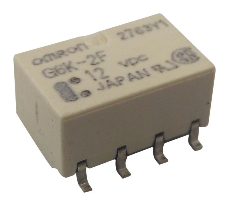 OMRON ELECTRONIC COMPONENTS G6K-2F-Y  DC3 Signal Relay, 3 VDC, DPDT, 1 A, G6K, Surface Mount, Non Latching