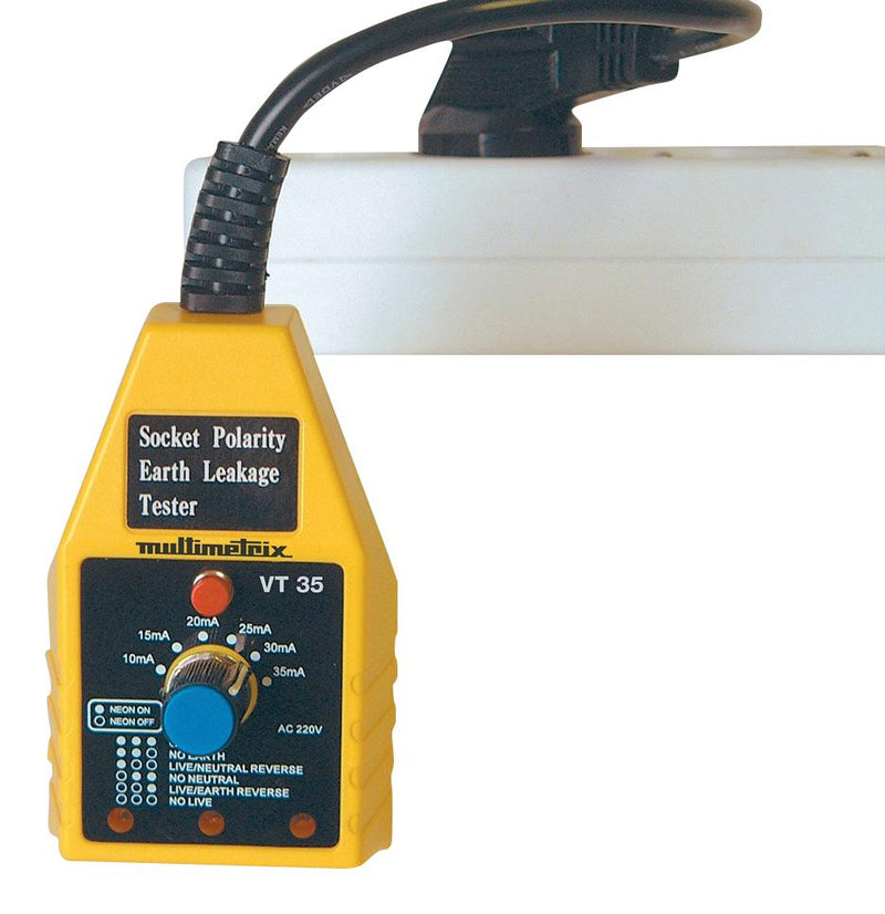 CHAUVIN ARNOUX VT35 Impedance Meter, RCD Tester, 10-30mA, 0V AC to 230V AC