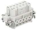 Multicomp PRO MP009518 MP009518 Heavy Duty Connector MP-HA Inserts Insert 10+PE Contacts 10A Receptacle Screw Socket
