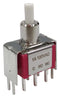 MULTICOMP PRO MP-PB8-BB00B10QE-1 Pushbutton Switch, DPDT, On-(Off), Round Plunger