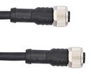 AMPHENOL LTW M12A08FL-12AFL-SD002 Sensor Cable, A Code, Black, M12 Receptacle, M12 Receptacle, 8 Positions, 2 m, 6.5 ft, M Series