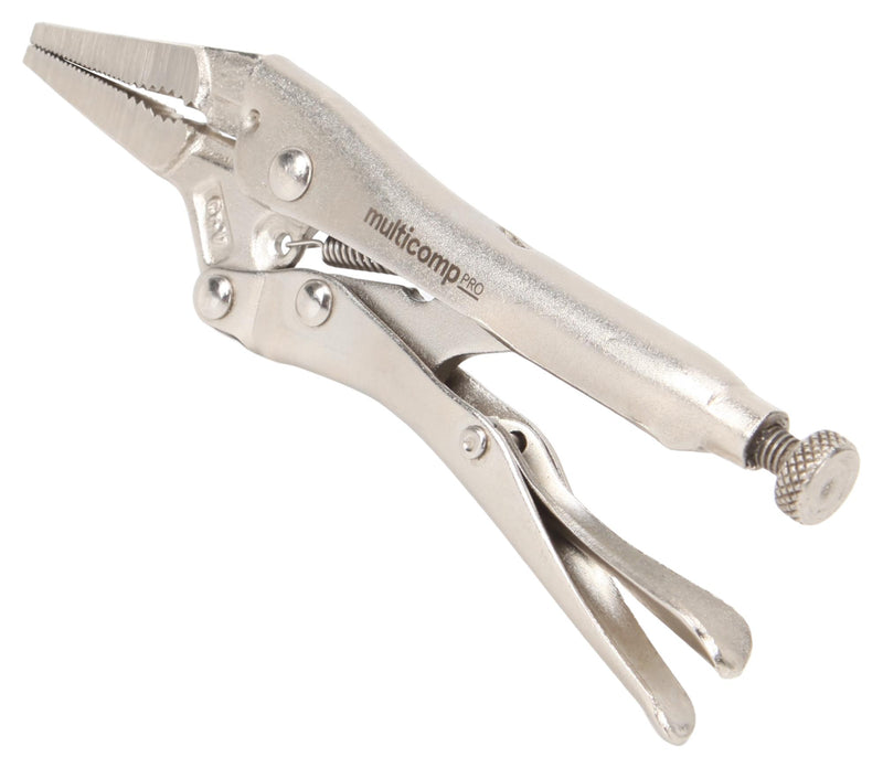 MULTICOMP PRO MP012240 PLIER, LONG NOSE, LOCKING, CRV, 6"
