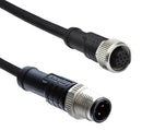 AMPHENOL LTW M12A12ML-12AFL-SD002 Sensor Cable, A Coded, Black, M12 Plug, M12 Receptacle, 12 Positions, 2 m, 6.6 ft, M Series