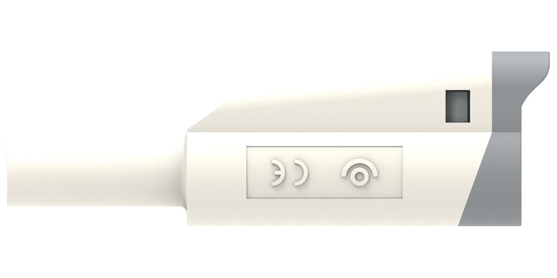 MULTICOMP PRO MP771109 Banana Test Lead, 4mm Banana Plug, Stackable, 4mm Stackable Banana Plug, 2.32 ", 59 mm, White
