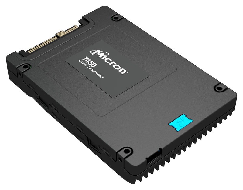 MICRON MTFDKCC800TFS-1BC1ZABYY SSD, Internal, U.3 2.5Inch, 15mm, PCIe Gen 4, NVMe, 800 GB, 3D TLC NAND