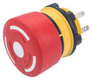 EAO 84-5240.0020 Emergency Stop Switch, DPST-NC, Twist to Release, Quick Connect, 3 A, 250 V