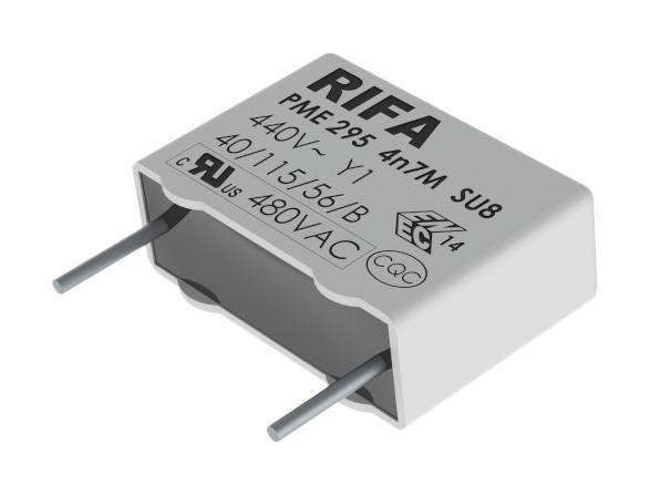 KEMET PME295RB4330MR30 Safety Capacitor, Metallized Paper, Radial Box - 2 Pin, 3300 pF, &plusmn; 20%, Y1, Through Hole