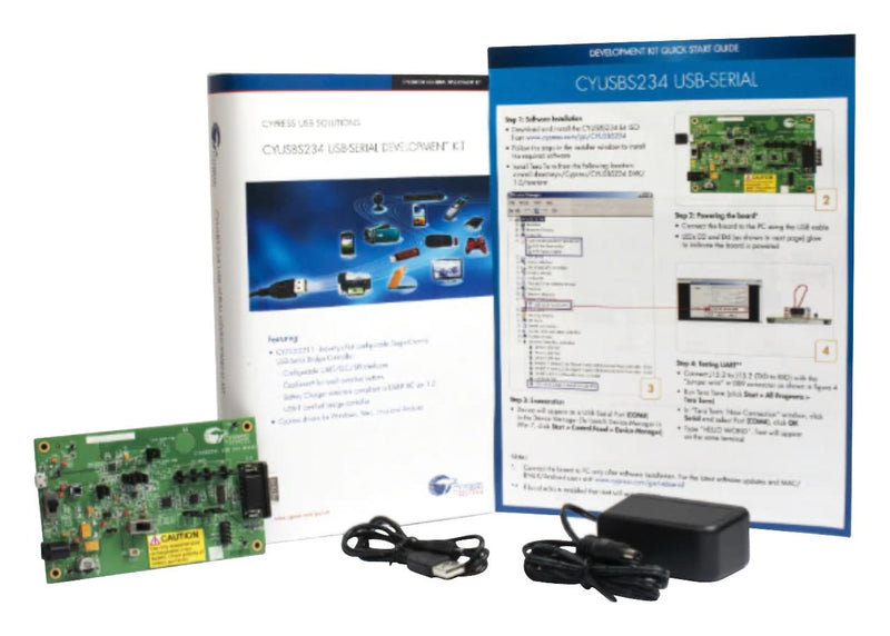 INFINEON CYUSBS234 DEV KIT, USB TO I2C/SPI/UART, 1-CHANNEL