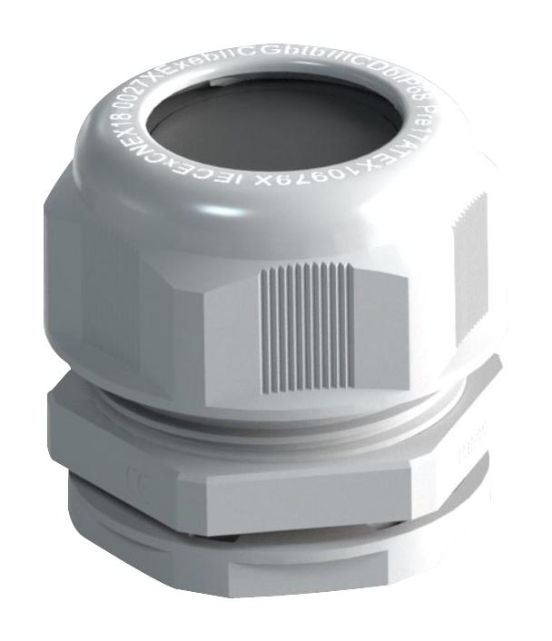 MULTICOMP PRO MP012644 Cable Gland, EX-E, ATEX, PG9, 6 mm, 8 mm, Nylon (Polyamide), Grey, IP68