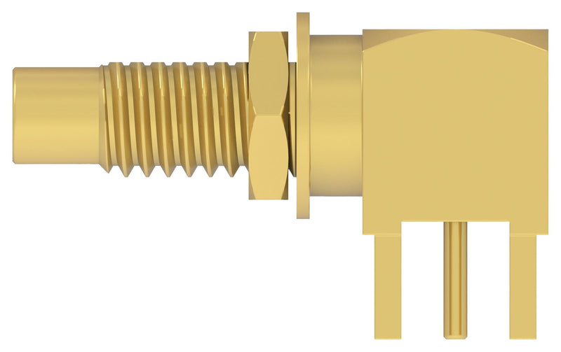 TE CONNECTIVITY 2477170-1. RF COAX CONN, SMC R/A JACK, 50 OHM