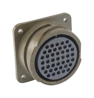 ITT CANNON CA3100F28-21SXF80 Circular Connector, CA Series, MIL-DTL-5015 Series, Wall Mount Receptacle, 37 Contacts