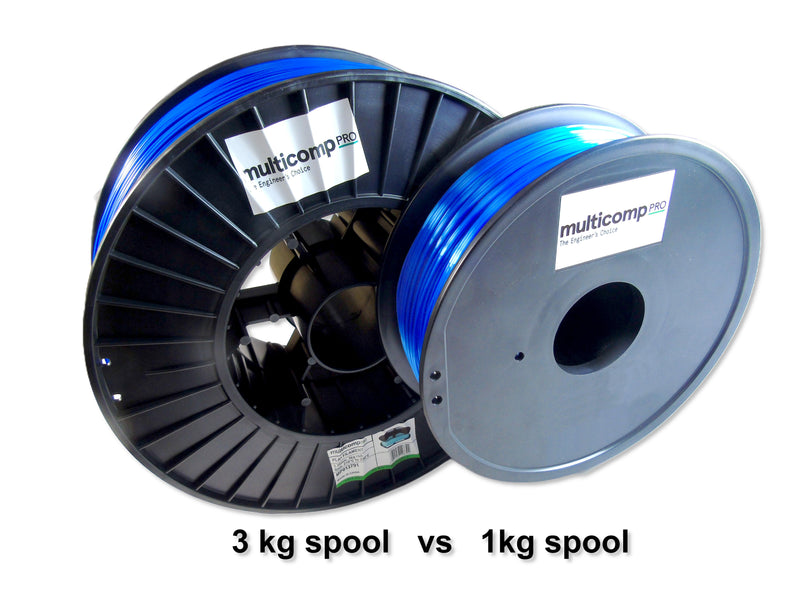 MULTICOMP PRO MP013791 3D Printer Filament, Blue, 1.75mm, PLA+, 210&deg;C to 230&deg;C, 3kg