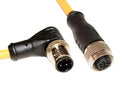 Mueller Electric C4BC05M010 C4BC05M010 Sensor Cable 22 AWG 90&deg; M12 Plug Receptacle 4 Positions 10 m 32.8 ft New
