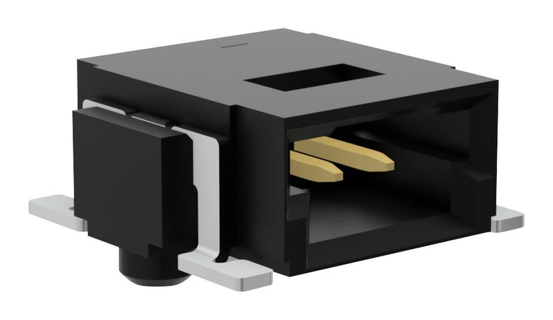 HARWIN M55-3100242R Pin Header, Board-to-Board, 1.27 mm, 1 Rows, 2 Contacts, Surface Mount Right Angle, M55 Series