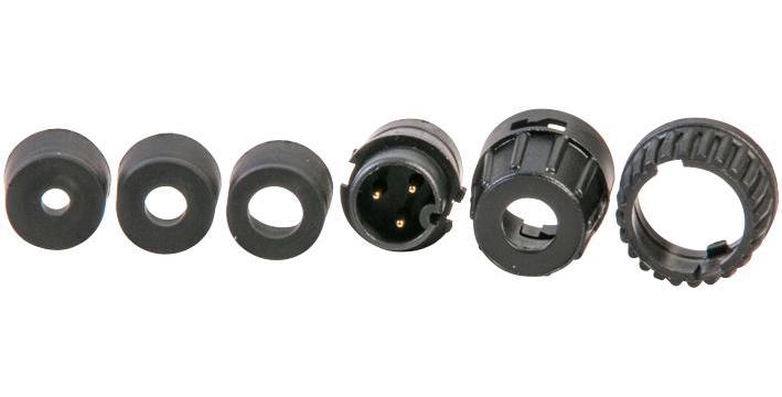 SWITCHCRAFT/CONXALL 6282-3PG-3DC CIRCULAR CONNECTOR PLUG, SIZE 20, 3 POSITION, CABLE