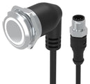 EAO 82-665G.2154 Vandal Resistant Switch, Ring Illuminated, 24V LED, 82 Series, 22 mm, SPDT, Maintained