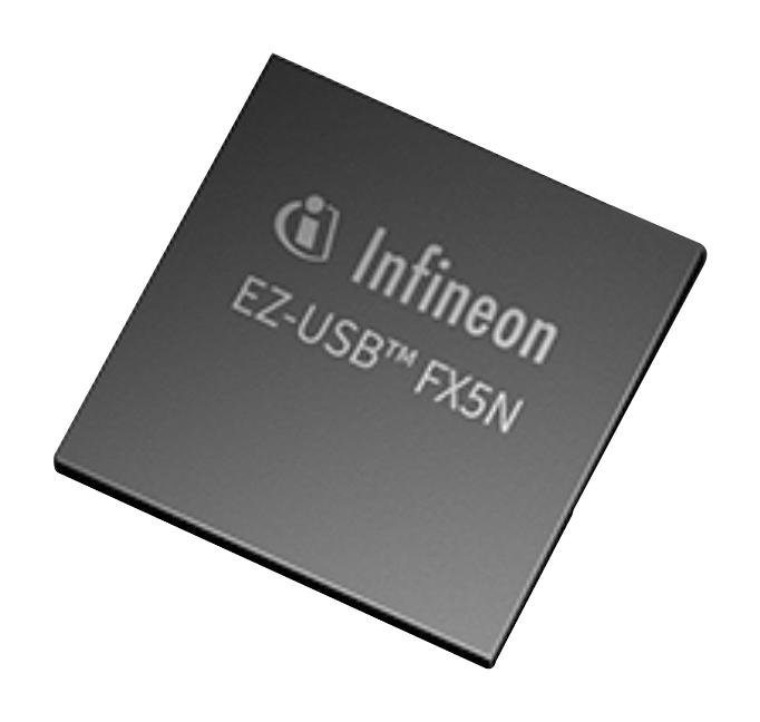 INFINEON CYUSB3282FCAXIXQMA1 USB Interface, EZ-USB, 512KB Flash, USB Peripheral Controller, USB 3.2 Gen 1, 1.62 V, 3.63 V, FBGA
