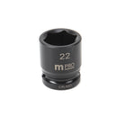 MULTICOMP PRO MP12-CRMO22 Socket, Hex, 22 mm x 38 mm, 1/2" Drive Size, Chromium Molybdenum Steel, DIN3121, Auto Repair