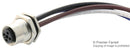 AMPHENOL LTW M12S-04PMMS-SF8B15 Sensor Cable, M12 Plug, Free End, 4 Positions, 150 mm, 5.9 ", M Series