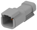 DEUTSCH - TE CONNECTIVITY DTM04-2P-P006 Automotive Connector Housing, Grey, Key A, DTM Series, Receptacle, 2 Ways