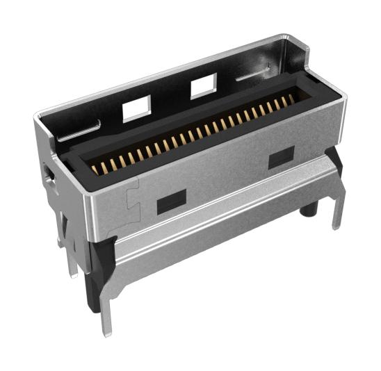 AMPHENOL COMMUNICATIONS SOLUTIONS G97V25312HR Card Edge Connector, Dual Side, 1.57 mm, 50 Contacts, Surface Mount, Straight