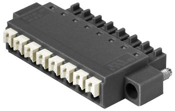 WEIDMULLER 1971570000 Pluggable Terminal Block, 3.81 mm, 3 Ways, 26 AWG, 16 AWG, 1.5 mm&sup2;, Push In BCF 3.81/03/180F SN BK BX