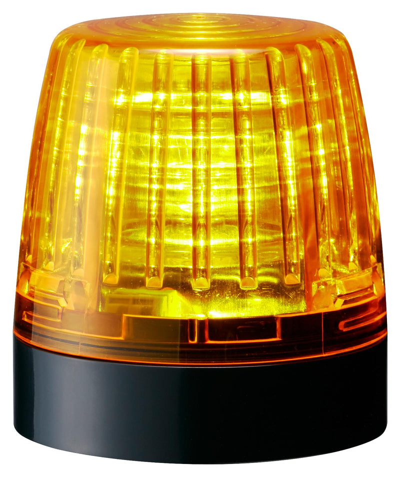 PATLITE NE-24A-Y Signal Light, Amber, 24VDC, IP65, NEMA 4X, NEMA 13, 61mm H, 56mm Lens, NE-A Series