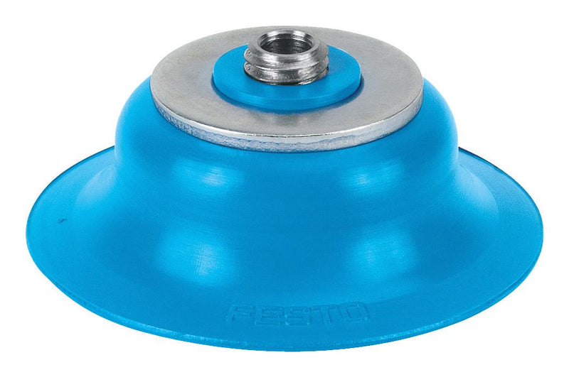 FESTO 189310 Suction Cup, Round Flat, 50 mm Dia, M6, Polyurethane, ESS Series ESS-50-SU suction cup