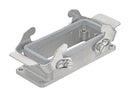 HARTING 19440160301 Heavy Duty Connector, Base, Bulkhead Mount, Stainless Steel Body, 2 Lever, 16B