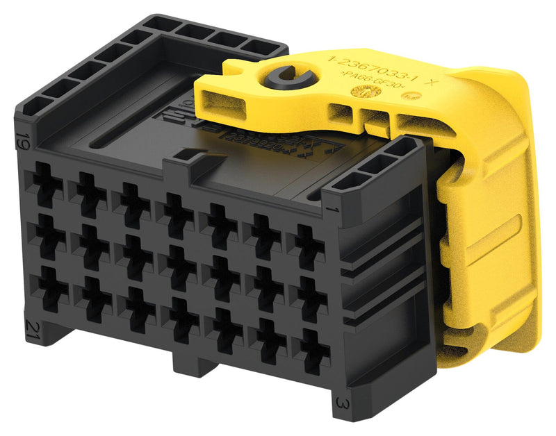 ERNI - TE CONNECTIVITY 2379921-1 AUTOMOTIVE HOUSING, RCPT, 21POS, PA66 GF