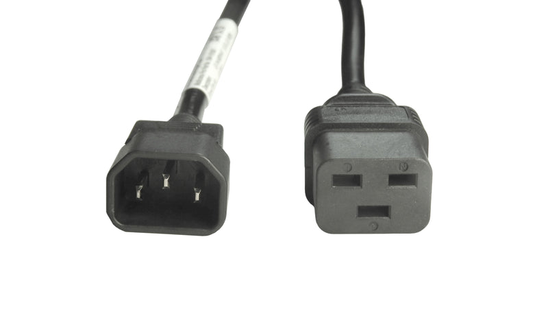 MULTICOMP PRO GW-151827 Mains Power Cord, 10/16A, IEC 60320-1 C14 to IEC 60320-1 C19, 2 m, 250 V, Black