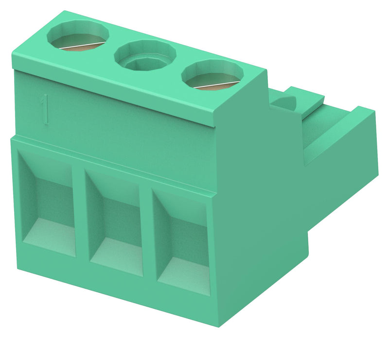 TE CONNECTIVITY 282809-2 Pluggable Terminal Block, 10.16 mm, 2 Ways, 3 mm&sup2;, Screw
