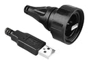 BULGIN LIMITED PX0840/AA/5M00. USB CBL, 2.0 A PLUG-SEALED PLUG, 16.4FT