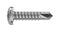 TR FASTENINGS 5.5 X 25 M4STDX Z100 PAN DIN7504 Security Screw, Steel, Pan Head Pin Torx, 25 mm, 5.5mm