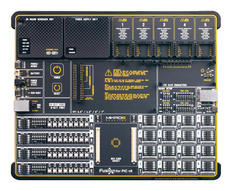 Mikroelektronika MIKROE-4666 MIKROE-4666 Fusion for PIC V8 With PIC24EP512GU814