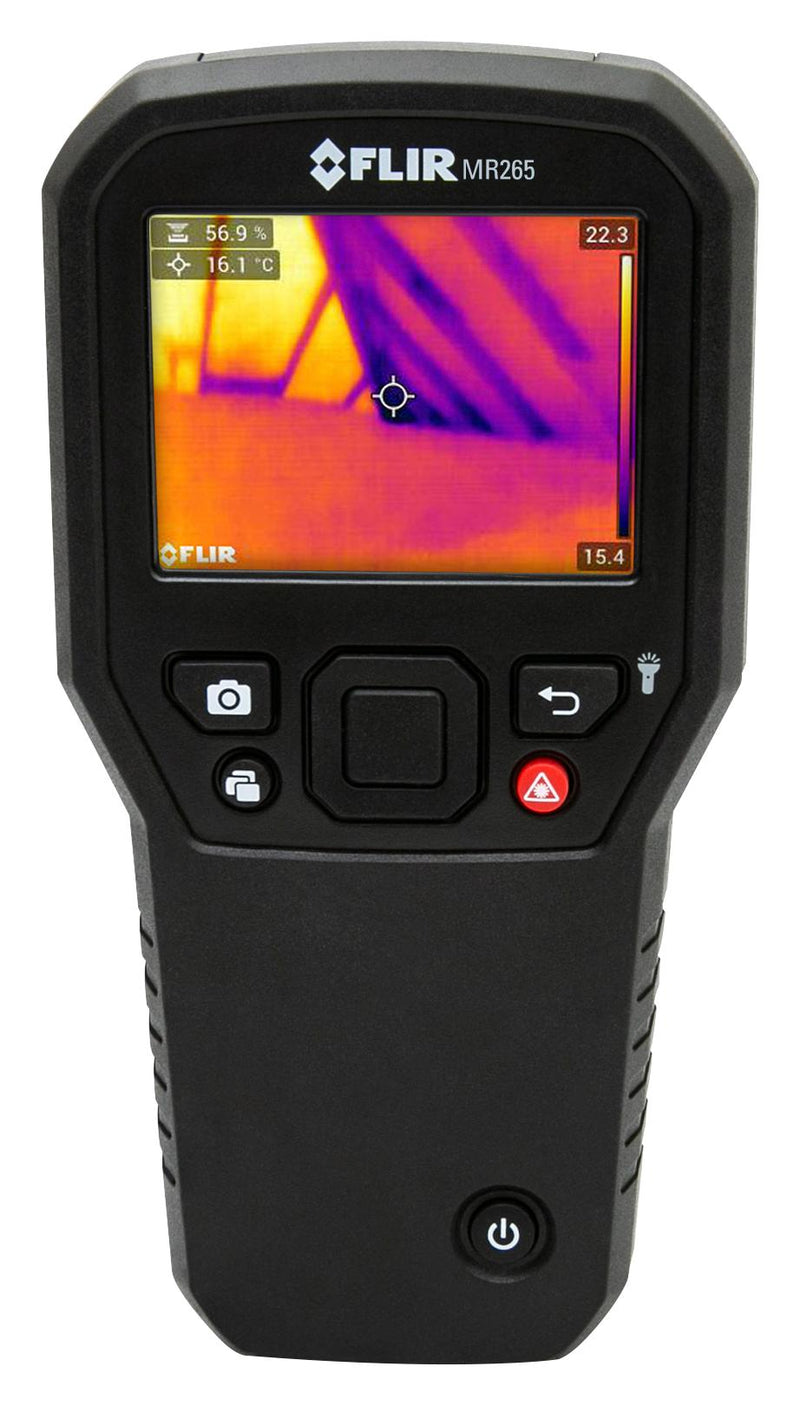 FLIR MR265 Thermal Imager, Moisture Meter, 0 &deg;C, 100 &deg;C, 160 x 120, 0.15 K, 57&deg; x 44&deg;, 100 mm GTIN UPC EAN: 0793950322659