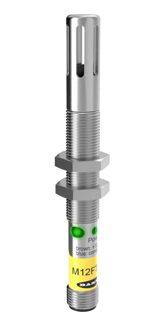 BANNER ENGINEERING M12FTH3Q Temperature/Humidity Sensor, 0% to 100% Relative Humidity, 7% Accuracy, 12 to 24 VDC, RS485 Output