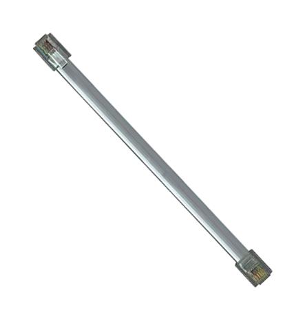 L-COM TDC057-5 Ethernet Cable, RJ12 Plug to RJ12 Plug, Grey, 1.52 m, 5 ft