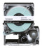 PANDUIT T075X000YKM-BK Label Printer Tape, Adhesive, Non-Laminated, Black on Clear, 9.1 m x 18 mm, Polyester