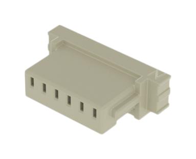SAMTEC ISS1-06 Connector Housing, White Nylon, 1Row, MicroMate ISS1 Series, Receptacle, 6 Ways, 2.54 mm