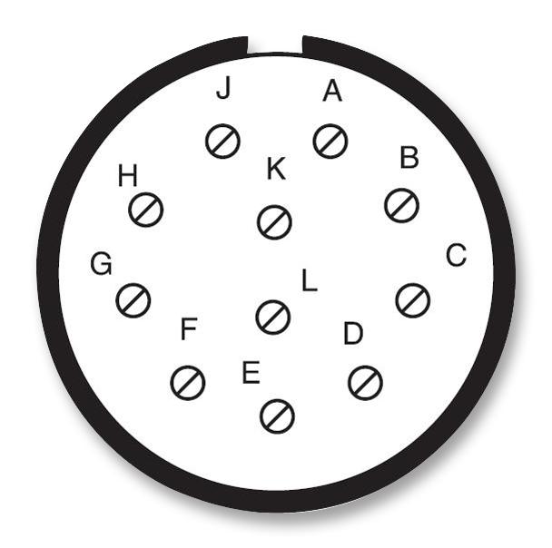 AMPHENOL INDUSTRIAL D38999/26JF11SA Circular Connector, MIL-DTL-38999 Series III, DS38999/26 Series, Straight Plug, 11 Contacts