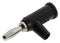 POMONA 1825-0# Banana Plug with Safety Collar, 15A, Solderless, Set Screw, Black - Bulk Package