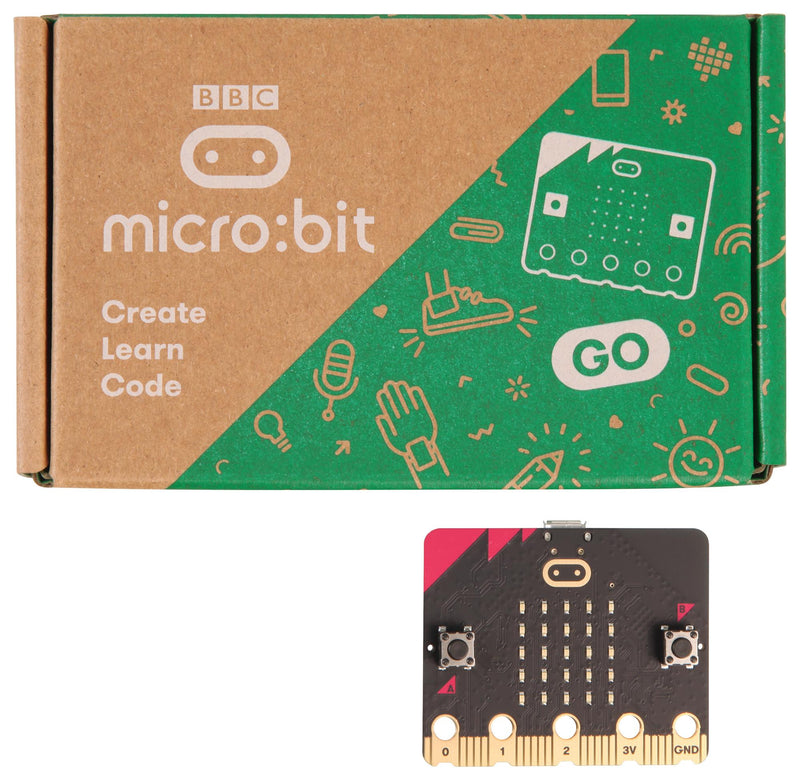 BBC MICRO:BIT MEFV22G SBC, BBC micro:bit GO, V2.21, nRF52833, USB cable, Battery holder, 2x AAA batteries GTIN UPC EAN: 5051259252592