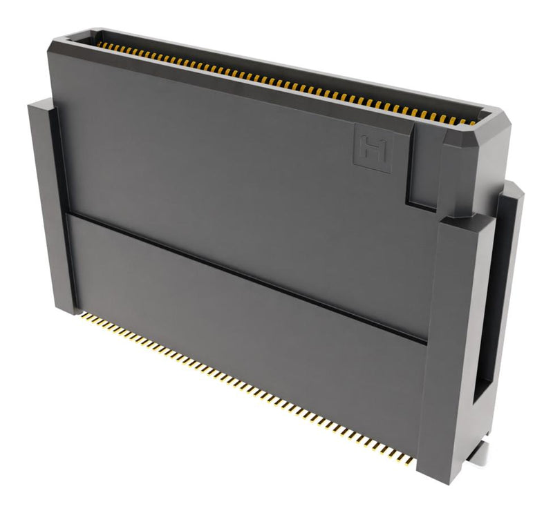 HARWIN F10-10210045R Mezzanine Connector, Receptacle, 0.5 mm, 2 Rows, 100 Contacts, Surface Mount Straight