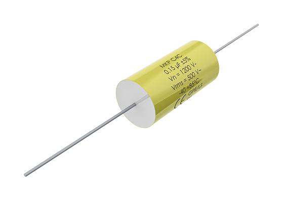 KEMET C4CAWUD3470AA1J Power Film Capacitor, Metallized PP, Axial Leaded, 0.47 &micro;F, &plusmn; 5%, High Frequency, Through Hole