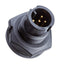 AMPHENOL LTW AU-04PMMS-LC7001 Circular Connector, Mini (A) Series, Panel Mount Plug, 4 Contacts