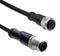 AMPHENOL LTW M12A08ML-12AFL-SB001 Sensor Cable, A Code, Black, M12 Plug, M12 Receptacle, 8 Positions, 1 m, 3.3 ft, M Series