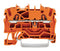 WAGO 2002-1202 DIN Rail Mount Terminal Block, 2 Ways, 22 AWG, 12 AWG, 2.5 mm&sup2;, Clamp, 24 A